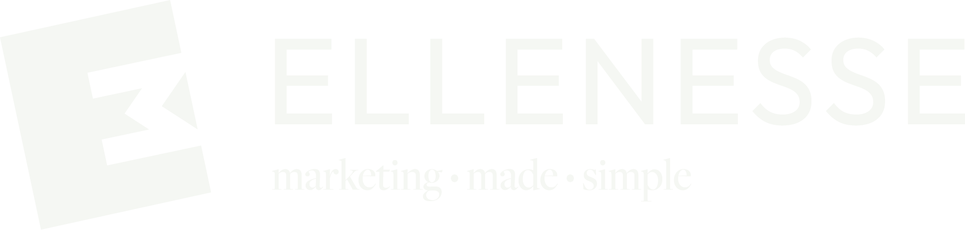 Horizontaal logo Ellenesse- off white